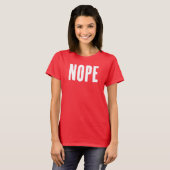 Shirt arbeiten, nein sagen (Vorne ganz)