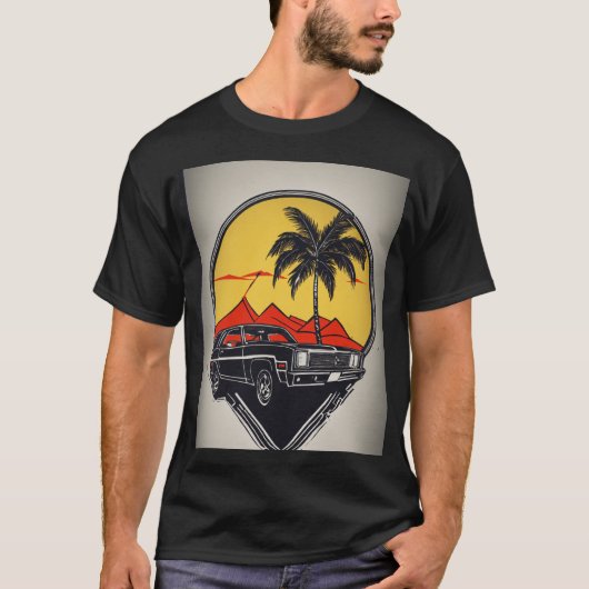 Shirt aus schwarzer Baumwolle (Vorderseite)