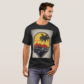 Shirt aus schwarzer Baumwolle (Vorne ganz)