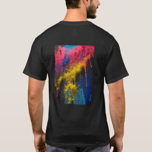 Shirt aus schwarzer Baumwolle (Rückseite)