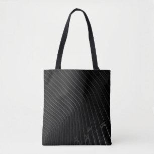 Shirt aus weißem und schwarzem Streifen Tasche