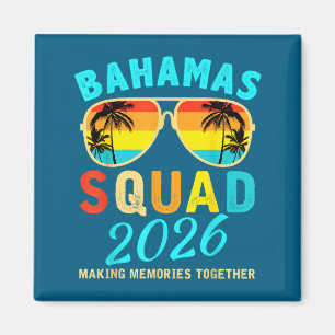 Shirt Bahamas Urlaub Squad Familie Freunde Magnet