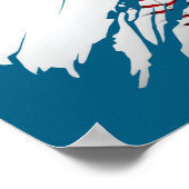 Shirt Baseball Baseball Poster (Ecke)
