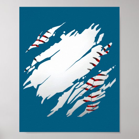 Shirt Baseball Baseball Poster (Vorne)