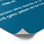 Shirt Baseball Schiedsrichter Definition 2 Poster (Ecke)