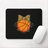 Shirt Basketball Leopard Gepard Schleife Weiblich Mousepad (Mit Mouse)
