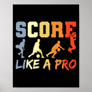 Shirt Basketball Zitat Vintage Look Basketball Poster