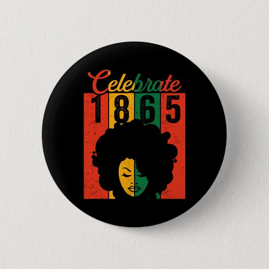 Shirt Black Women feiert 1865 Indepe Button (Vorderseite)