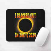 Shirt Blacked Out 2017 Total Solar Mousepad (Mit Mouse)