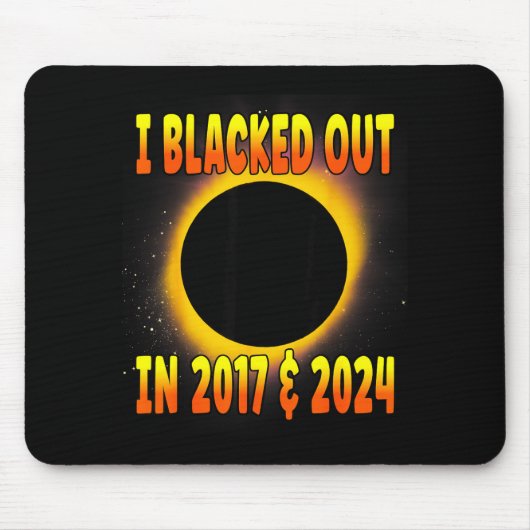 Shirt Blacked Out 2017 Total Solar Mousepad (Vorne)