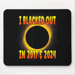 Shirt Blacked Out 2017 Totale Sonnenfinsternis Mousepad