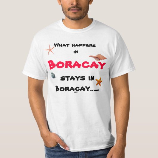 Shirt Boracays, Philippinen… Pinoy (Vorderseite)