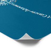 Shirt Breast Cancer Awareness Flower Pink Poster (Ecke)