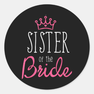 Shirt Bride Groom Ministerin des Bride-Shirt-Teams Runder Aufkleber