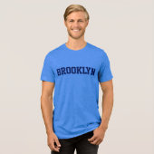 Shirt BROOKLYN MÄNNER - BLAU (Vorderseite voll)