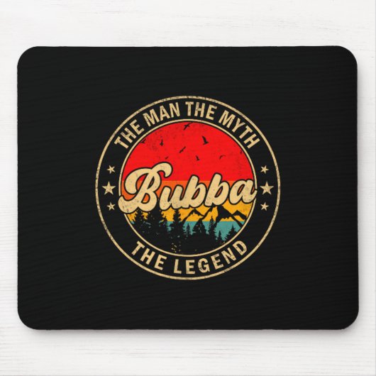 Shirt Bubba Mythos Legende Vintage Retro Mousepad (Vorne)