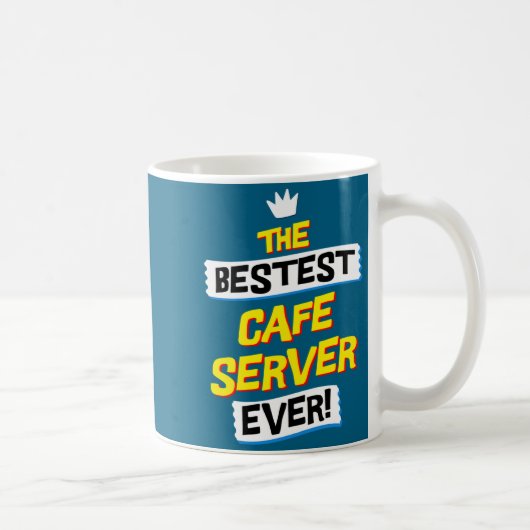 Shirt Cafe Kellner Restaurant Job Beruf Kaffeetasse (Rechts)