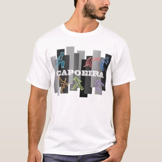 Shirt capoeira Kriegskunst-Axtkämpfer (Vorderseite)