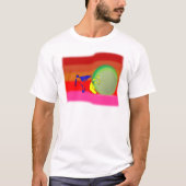Shirt capoeira martial arts rainbow ax abada (Vorderseite)