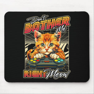 Shirt Cat Gaming Shirt Men Boys Videospiel & C Mousepad