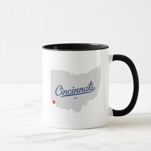Shirt Cincinnatis Ohio OH- Tasse (Rechts)