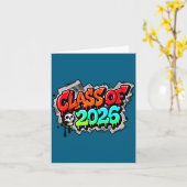 Shirt Class Graduation Graffiti Streetwear Drip Karte (Gelbe Blume)