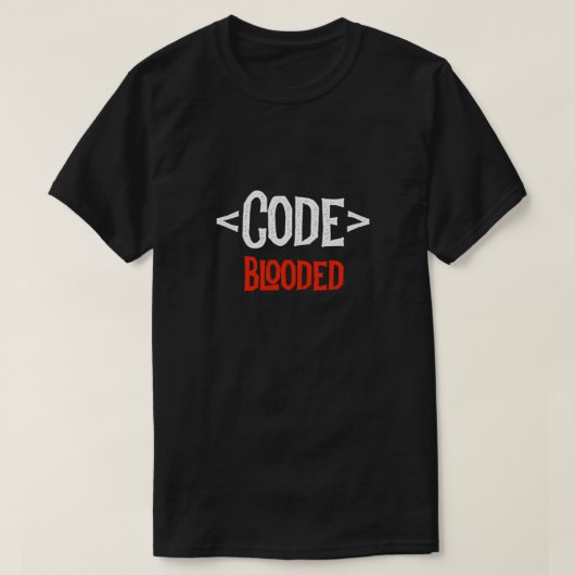 Shirt-Code-Blockcodierung-Programm T-Shirt (Design vorne)
