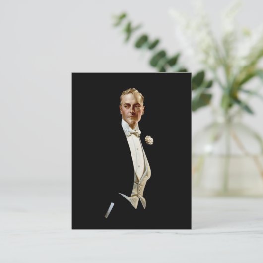 Shirt Collar Ad von Leyendecker Postkarte (Stehend Vorderseite)