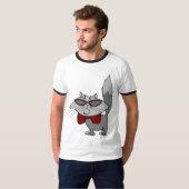 Shirt - coole Katze (Vorne ganz)