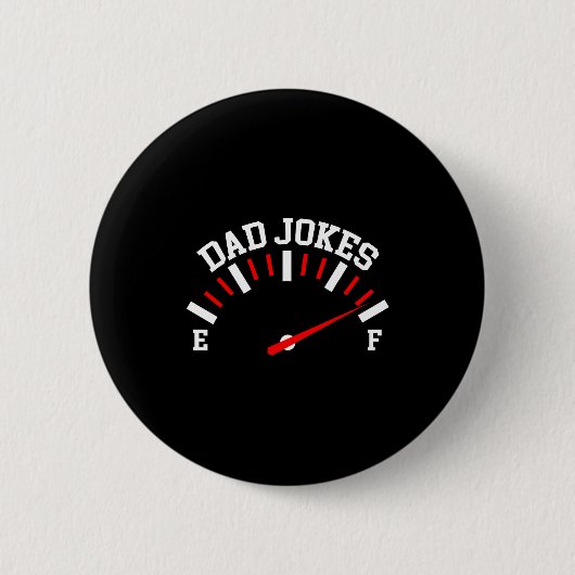 Shirt Dad Jokes Full Meter Funny Father’s Day Gift Button (Vorderseite)