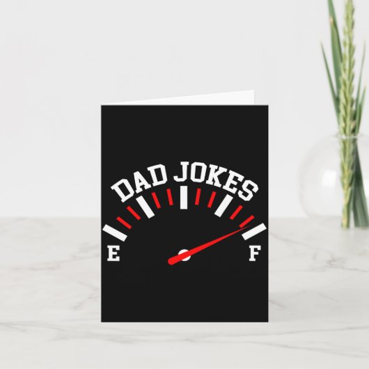 Shirt Dad Jokes Full Meter Funny Father’s Day Gift Karte (Vorderseite)