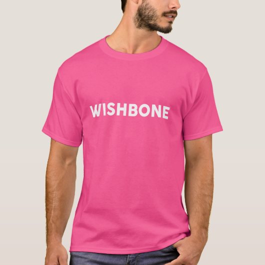 Shirt, das sagt, WISHBONE T - Shirt Simple Thanksg (Vorderseite)