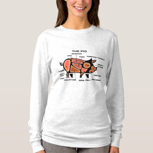 Shirt, das Schweine erklärt T-Shirt (Vorderseite)