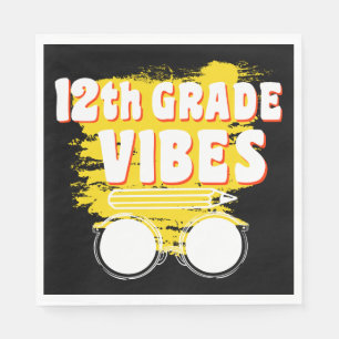 Shirt der 12. Klasse bis zum ersten Schultag Serviette
