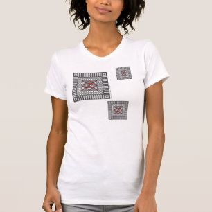 Shirt der alternierenden geometrischen Frauen