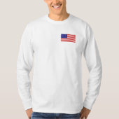 Shirt der amerikanischen Flagge Mens Long Sleeve (Vorderseite)