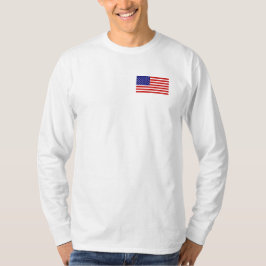 Shirt der amerikanischen Flagge Mens Long Sleeve