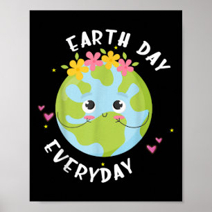 Shirt der Erde Kinder Mädchen Frauen Lehrerin C Poster