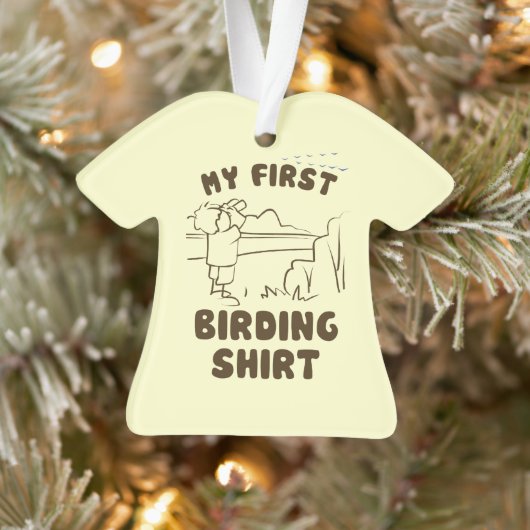 Shirt der ersten Vogelbeobachtung Ornament (Baum)