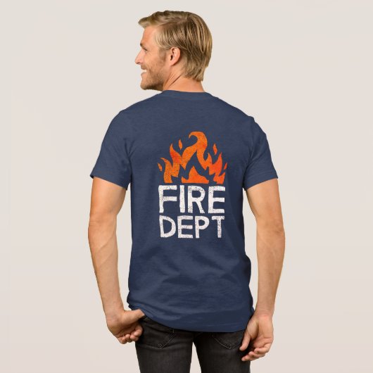 Shirt der Flammenfeuerlöschung (Rückseite voll)