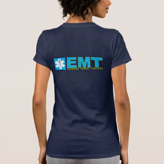 Shirt der Frauen der Unterzeichnungs-EMT (Rückseite)