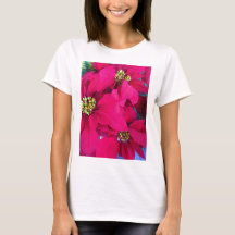 Shirt der Frauenpoinsettias