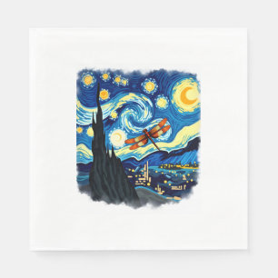 Shirt der künstlerischen Libelle Starry Night Drag Serviette