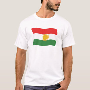 Shirt der kurdischen Flagge