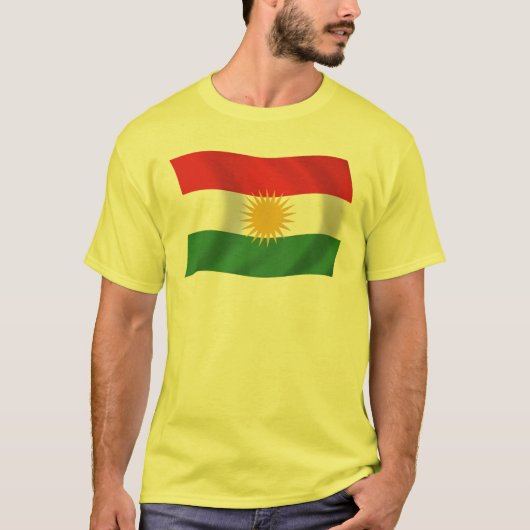 Shirt der kurdischen Flagge (Vorderseite)