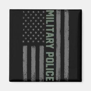 Shirt der Militärpolizei - Amerikanische Flagge Magnet