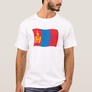 Shirt der mongolischen Flagge