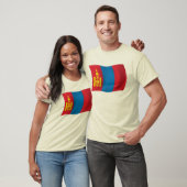 Shirt der mongolischen Flagge (Unisex)