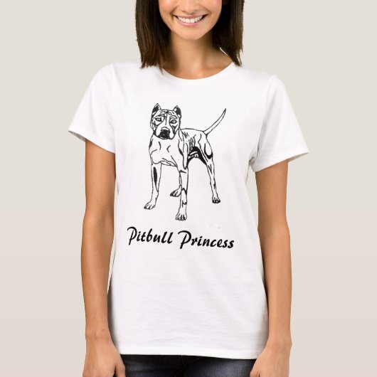 Shirt DER PITBULL PRINCESS FRAUEN (Vorderseite)