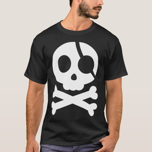 Shirt der Skull- und Kreuzknochen (Vorderseite)